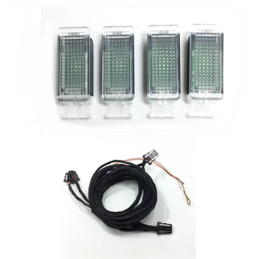 1セット OEM LED 足元 ライト 適用: ゴルフ 6 ゴルフ 7 ジェッタ MK5 MK6 ティグアン パサート B6 5GG 947 409 5GG947409 5GG-947-409 AL-LL-4552 AL Car parts
