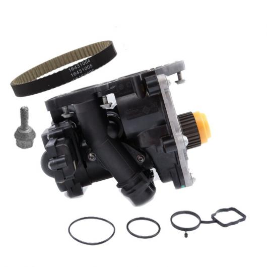 06L121111F 電子 ウォーター ポンプ + ベルトセット サーモスタット ハウジング アセンブリ 適用: アウディ/AUDI A3 A4 A6 Q5 Q7 TT VW ゴルフ ティグアン 06K121011B ポンプ AL-LL-5214 AL Car parts|オートパーツエージェンシー