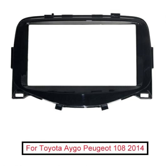2DIN ラジオ ステレオ フレーム 適用: トヨタ アイゴ プジョー/PEUGEOT 108 シトロエン/CITROEN C1 フレーム ダッシュ パネル キット AL-LL-6288 AL Interior parts for cars