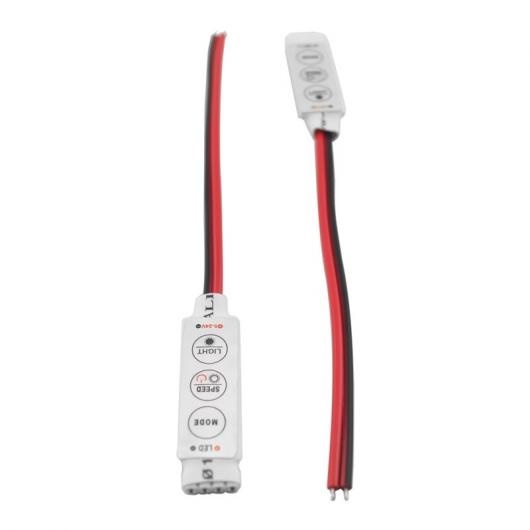 20ピース DC5V~24V 4PIN-LED ストリップ フラッシャー 点滅 モジュール フラッシュ ストロボ コントローラー 5.5mm/2.1mm DC メス パワー アダプタ AL-LL-6516 AL Car parts