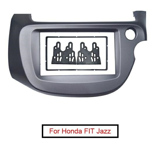 2DIN オーディオ ラジオ パネル フレーム 適用: ホンダ フィット ジャズ 右ハンドル用 2008-2013 ステレオ CD/DVD フェイス プレート フレーム キット AL-LL-7374 AL Interior parts for cars｜オートパーツエージェンシー
