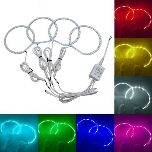1セット RGB 5050SMD フラッシュ LED エンジェルアイ HALO リング デイタイムランニングライト 適用: BMW E39 OEM AL-LL-7635 AL Car parts