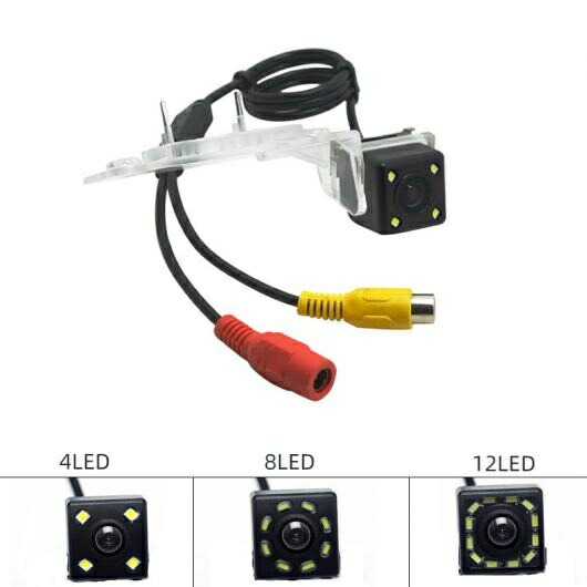 バックアップ バックミラー カメラ LED 適用: フォルクスワーゲン/VOLKSWAGEN ティグアン/トゥアレグ/サンタナ/ポロ/パサート リバース パーキング カメラ 12LED AL-LL-7764 AL Car parts｜オートパーツエージェンシー
