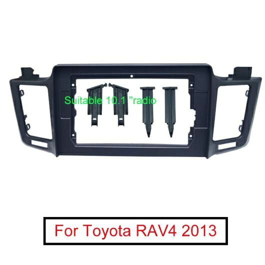 オーディオ 2DIN フレーム アダプタ 適用: トヨタ RAV4 2013 ビッグ スクリーン 10.1インチ ステレオ ダッシュ フィッティング パネル フレーム キット AL-LL-7901 AL Interior parts for cars｜オートパーツエージェンシー