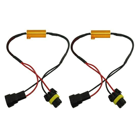10ピース HB4/9006 ヘッドライト ロード レジスタ フォグ ランプ デコーダ LED コネクション「 抵抗 ライン LED フォグライト レジスタ AL-LL-8124 AL Car parts