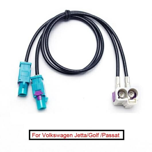 10ピース OEM 適用: フォルクスワーゲン/VOLKSWAGEN ゴルフ MK5/MK6/パサート B6/ティグアン RNS510 MFD3/RCD510 OEM 2メス 2オス FAKRA II ラジオ アンテナ アダプタ AL-LL-8271 AL Car parts
