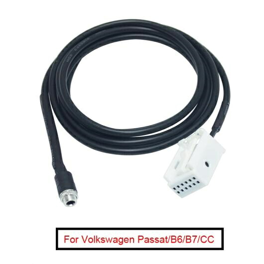 ラジオ オーディオ MP3 RCD510 + RCD310 + AUX-IN アダプタ ケーブル 適用: VW パサート B6 ゴルフ ポロ 12-ピン ポート AUX ワイヤー ケーブル AL-LL-8322 AL Car parts
