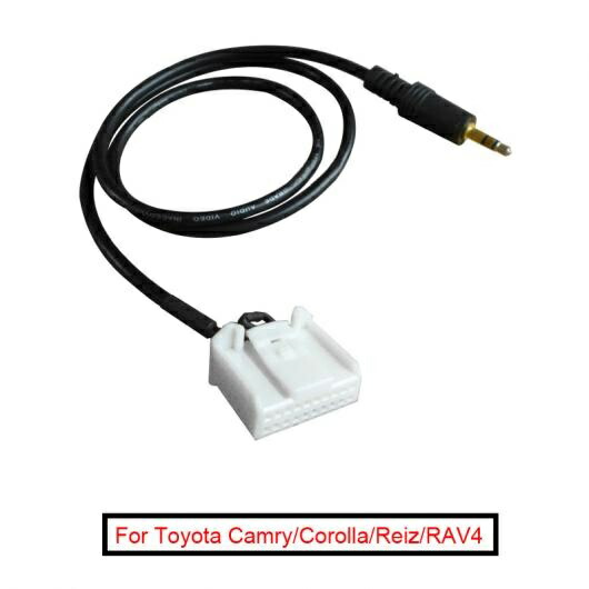 Al ピース 3 5mm オーディオ Aux pin ワイヤー アダプタ インプット ワイヤー ケーブル 適用 トヨタ カムリ カローラ レイツ マークx Rav4 ハイランダー Al Ll 8413 Voli Me
