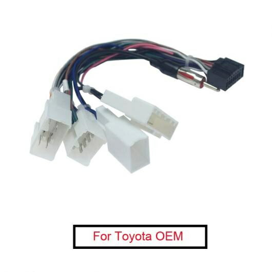 5ピース 16P ヘッド ユニット ワイヤー ハーネス アダプタ 適用: トヨタ OEM ラジオ ハーネス 4-ターミナル AL-LL-8441 AL Car parts