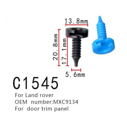 ドア トリム パネル バックル 適用: ランド ローバー MXC9134 セルフ タッピング スクリュー ファスナー 20ピース AL-MM-0876 AL Interior parts for cars 6,209円