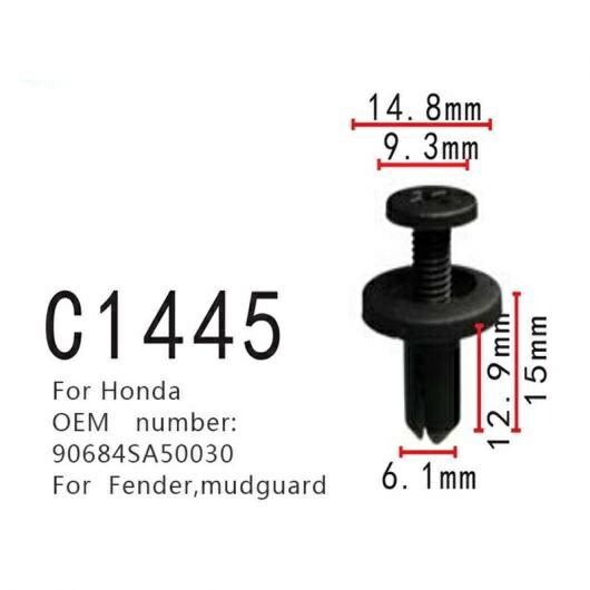 一番の贈り物 Al Al Mm 0858 100ピース ファスナー クリップ フェンダー sa ホンダ 適用 バックル ポジショニング スタッド プル マッドガード 内装パーツ Workforce Co Za