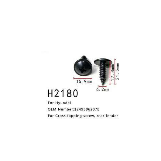 リア フェンダー 1249306207B 適用: ヒュンダイ/現代/HYUNDAI クロス タッピング スクリュー 50ピース AL-MM-0725 AL Interior parts for cars