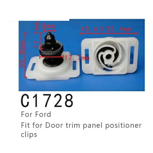 ポジショナー 適用: フォード/FORD ドア トリム パネル ポジショナー クリップ 100ピース AL-MM-0933 AL Interior parts cars