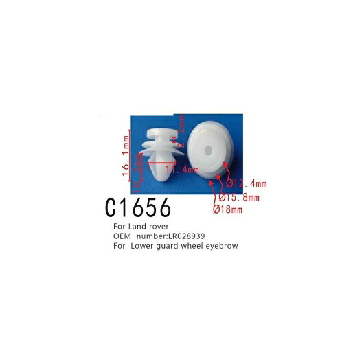 バックル クリップ LR028939 適用: ランド ローバー ロワー ガード ホイール アイブロー ポジショナー スクリュー 50ピース AL-MM-0906 AL Interior parts for cars