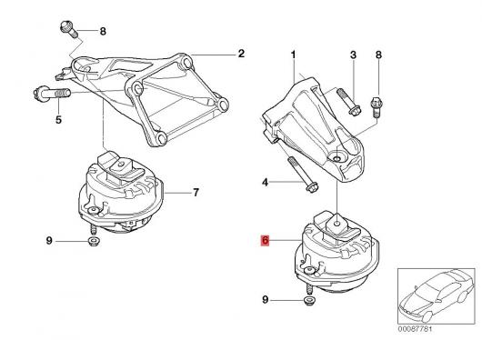 オート サポート マウント 左 22116769185 22116754613 22116770791 適用: BMW 7 E65 BMW 7 E66 AL-MM-1519 AL Car parts