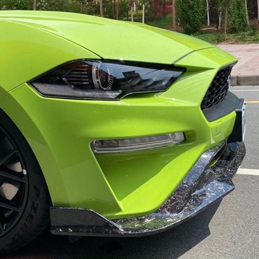 カーボン調/ブラック フロント バンパー スプリッタ リップ ディフューザー ボディ キット スポイラー 適用: フォード/FORD 適用: マスタング 2018-2020 フロント リップ AL-MM-1946 AL Exterior parts cars