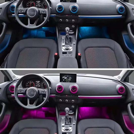 21/30色 適用: アウディ/AUDI Q3 MQB プラットフォーム 2013-2020 フロント 吹き出し口 ダッシュボード ミドル コンソール 装飾 アドバンスド ライト Q3 2013 AL-MM-1975 AL Car parts