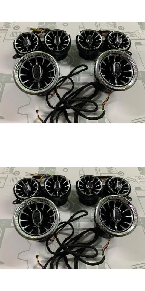 適用: メルセデスベンツ Sクラス W222 ライト LED ダッシュボード コンソール AC コンディション 通気口 吹き出し口 タービン シーリング カバー ランプ 7色・64色 AL-MM-2029 AL Car parts|オートパーツエージェンシー