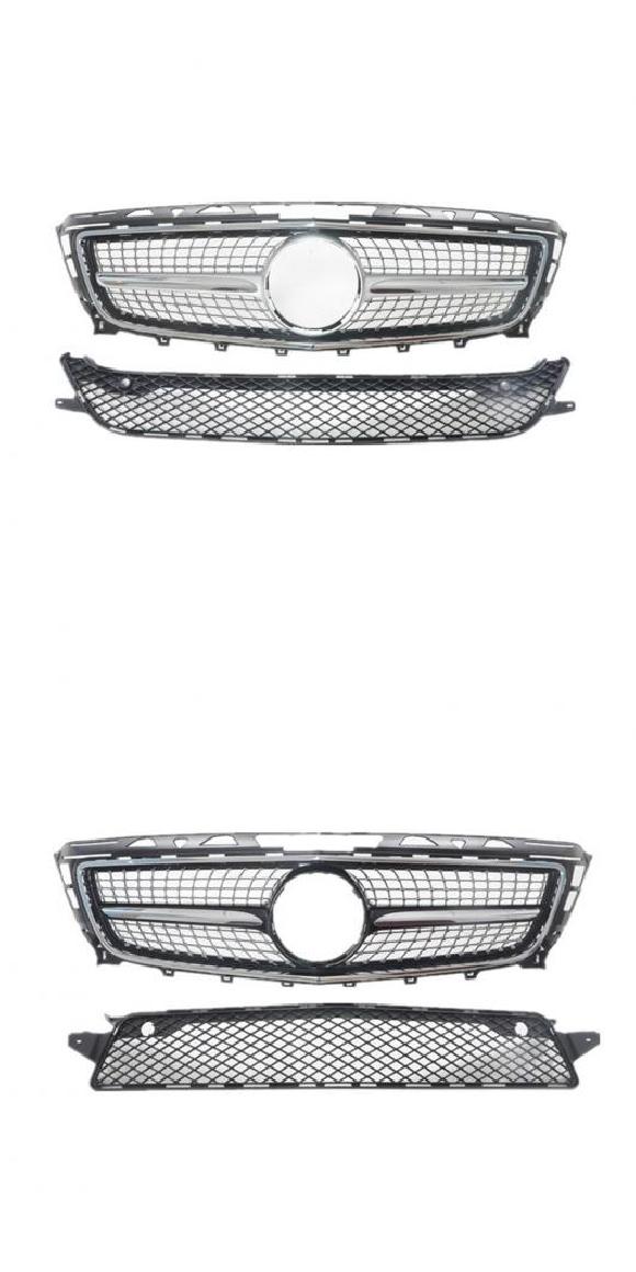チューニング適用: メルセデスベンツ CLSクラス ミドル グリル 2011 2012 2013 2014 W218 パーツ オート フロント バンパー グリル シルバーセット・ブラックセット AL-MM-2082 AL Exterior parts for cars|オートパーツエージェンシー