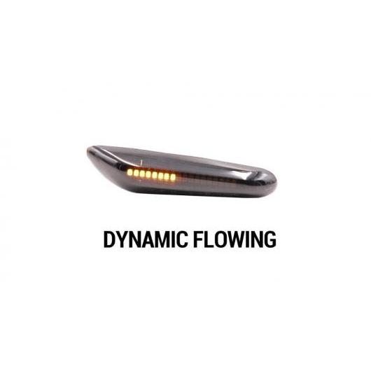 ペア LED フェンダー アンバー LED サイド マーカー ライト 適用: BMW E60 E36 E90 E91 E61 E81 E87 E88 E92 E93 X1 X3 E83 X5 ダイナミック フロー AL-MM-2257 AL Car light｜オートパーツエージェンシー