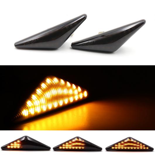 2ピース スモーク ダイナミック フロー LED サイド マーカー シグナル ライト シーケンシャル ウインカー ランプ 適用: フォード/FORD モンデオ 2000-2006 フォーカス MK1 AL-MM-2153 AL Car light