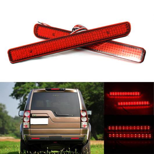 2ピース LED リア バンパー リフレクター ライト レッド ドライビング ブレーキ フォグ トリム モールディング テール ランプ 適用: ランド ローバー/ROVER ディスカバリー 3 4/L320 AL-MM-2220 AL Car light