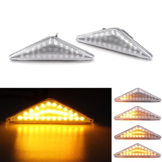 2 ピース アンバー ダイナミック フロー LED サイド マーカー ターンシグナルライト シーケンシャル ウインカー ライト 適用: フォード/FORD モンデオ 2000-2006 フォーカス MK1 AL-MM-2241 AL Car light 8,989円