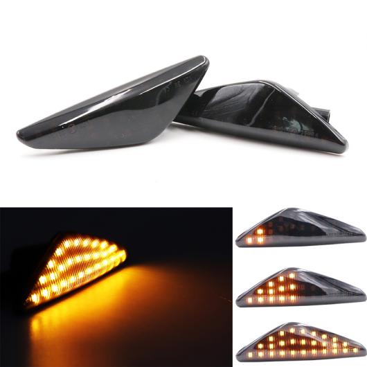 2ピース スモーク レンズ ダイナミック サイド マーカー ライト 適用: BMW X5 E70 X6 E71 E72 X3 F25 アンバー アンバー LED インジケーター ランプ AL-MM-2248 AL Car light