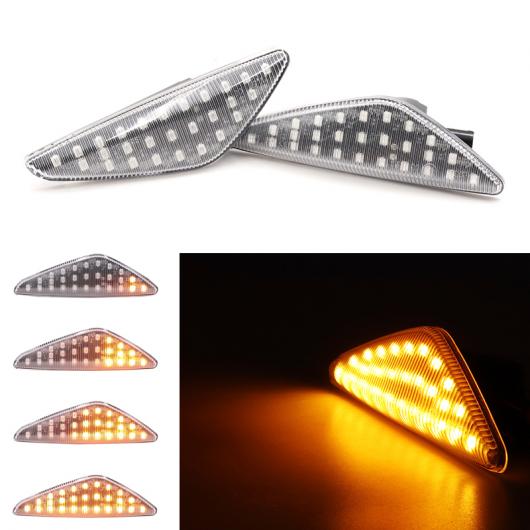 2ピース クリア レンズ ダイナミック LED フェンダー サイド マーカー ウインカー ランプ 適用: BMW X5 E70 X6 E71 E72 X3 F25 アンバー AL-MM-2252 AL Car light 8,811円