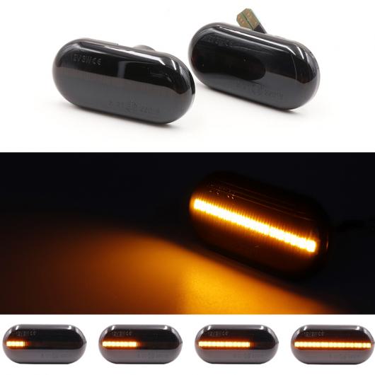 2ピース LED アンバー シーケンシャル ウインカー サイド マーカー ライト 適用: ルノー/RENAULT クリオ1 2 メガーヌ 1 カングー ラグナ 1 トゥインゴ 日産 オペル/OPEL AL-MM-2276 AL Car light