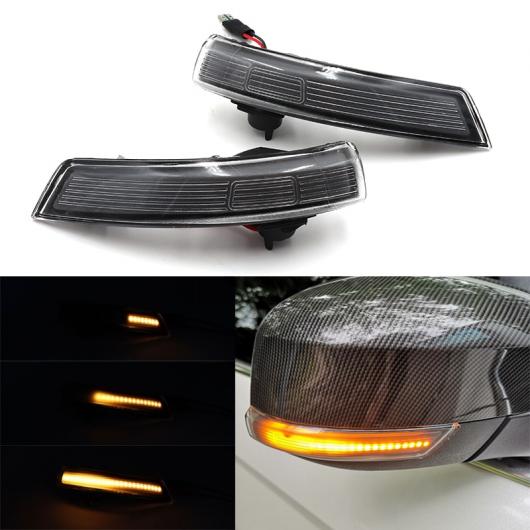 2ピース 適用: フォード/FORD フォーカス 2 3 モンデオ アンバー ダイナミック フロー LED バックミラー ミラー ウインカー インジケーター ウインカー リピーター ライト AL-MM-2284 AL Car light｜オートパーツエージェンシー