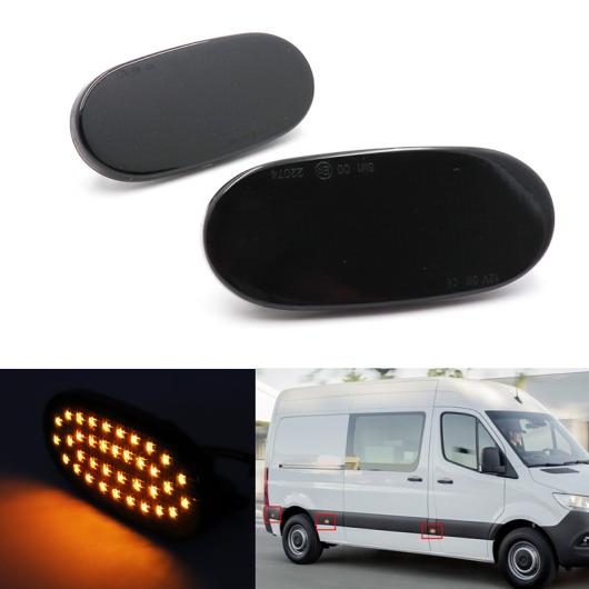 6ピース スモーク アンバー LED サイド マーカー ライト リピーター インジケーター ウインカー パネル ランプ 適用: ベンツ スプリンター W906 AL-MM-2352 AL Car light