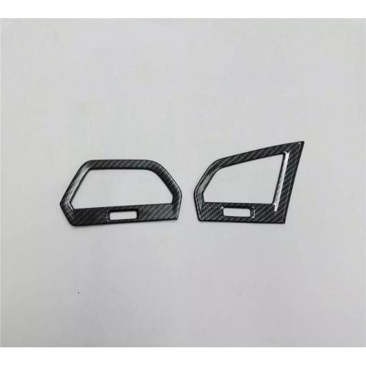 適用: フォルクスワーゲン/VOLKSWAGEN ティグアン MK2 2017 2018 2019 カーボンファイバー ダッシュボード エア エアコン 吹き出し口 トリム カバー ステッカー カーボンファイバー 2 AL-MM-2435 AL Interior parts for cars