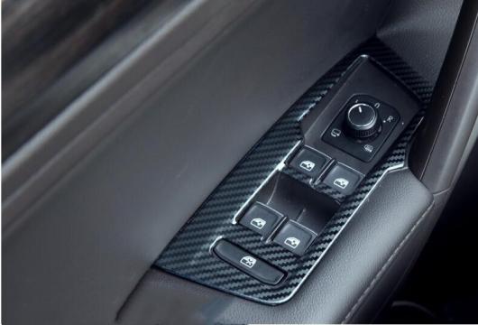 適用: VW フォルクスワーゲン/VOLKSWAGEN ティグアン 2017 2018 2019 MK2 ウインドウ リフト スイッチ パネル トリム カバー オート ステッカー アクセサリー AL-MM-2445 AL Interior parts for cars