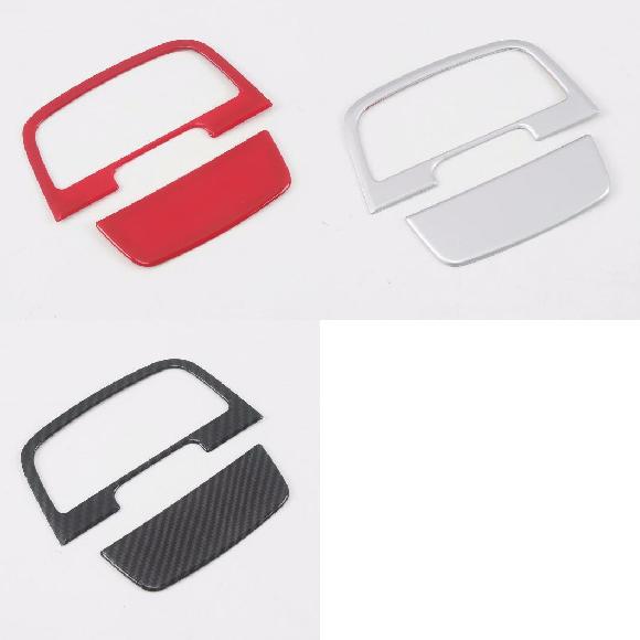 適用: ポルシェ/PORSCHE カイエン 2018 2019 2020 セントラル コントロール 灰皿 パネル インテリア 保護 ステッカー アクセサリー レッド～カーボン調 AL-MM-2508 AL Interior parts for cars