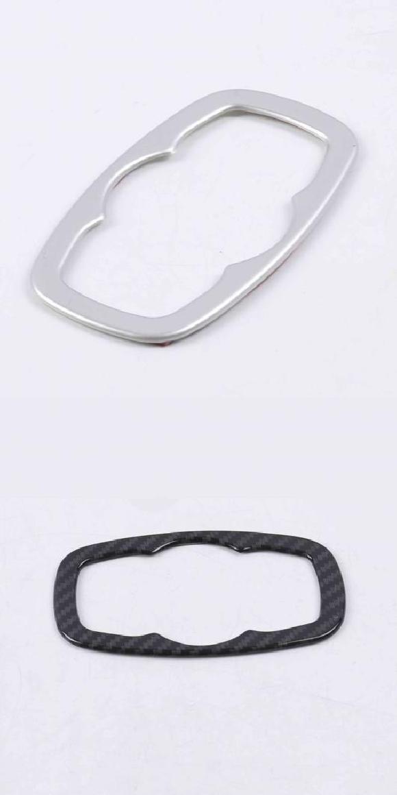 適用: フォード/FORD フィエスタ MK8 2017 2018 2019 2020 カーボン ファイバー ヘッドランプ アジャスター ボタン スイッチ カバー トリム アクセサリー マットシルバー・カーボン調 AL-MM-2689 AL Interior parts cars