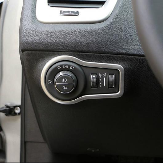 適用: ジープ/JEEP レネゲード 2014-2017 2018 2019 ヘッドライト アジャスター ボタン フレーム カバー インテリア 装飾 AL-MM-2816 AL Interior parts for cars