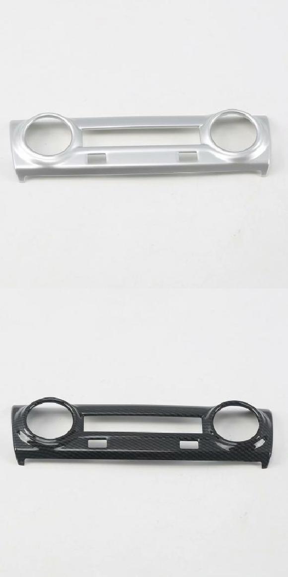 適用: ヒュンダイ/現代/HYUNDAI コナ エンシノ カウアイ 2020 2019 2018 インテリア アクセサリー エアコン アジャスター スイッチ カバー トリム マットシルバー・カーボン調 AL-MM-3005 AL Interior parts for cars