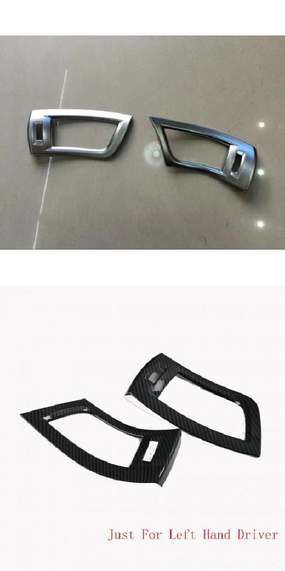 適用: トヨタ アルファード ヴェルファイア 2016 2017 2018 2019 ABS マット サイド ドア 通気口 カバー トリム ABS マット 右ハンドル用・カーボンファイバー 左ハンドル用 AL-MM-3078 AL Interior parts for cars