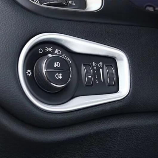 適用: ジープ/JEEP レネゲード 2014-2016 2017 2018 2019 ABS マット ヘッドライト アジャスター スイッチ カバー トリム インテリア アクセサリー AL-MM-3416 AL Interior parts for cars