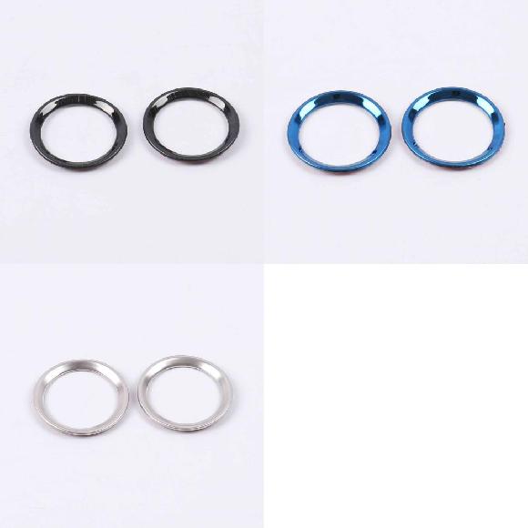 適用: マツダ CX-5 CX5 KF 2017 2018 2019 ステンレス スチール スピーカー サウンド リング トリム カバー 装飾 インテリア アクセサリー ブラック～シルバー AL-MM-3476 AL Interior parts for cars