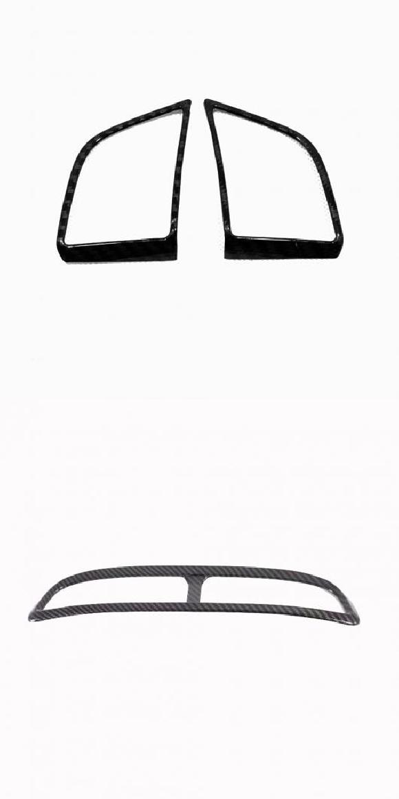 適用: ヒュンダイ/現代/HYUNDAI ツーソン 2019 2020 カーボンファイバー インテリア アクセサリー ステアリング ホイール トリム・センター エアコン吹き出し口 トリム AL-MM-3606 AL Interior parts for cars