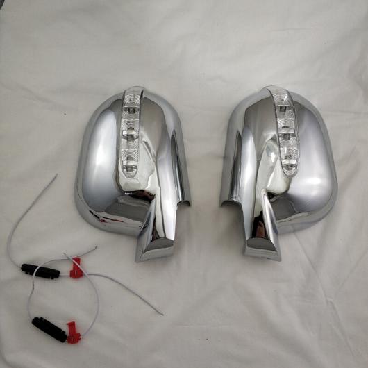 適用: メルセデス・ベンツ Mクラス W163 ML300 320 350 1997-2005 ABS クローム サイド ドア バックミラー ミラー 保護 フレーム カバー トリム LED AL-MM-3624 AL Exterior parts for cars|オートパーツエージェンシー