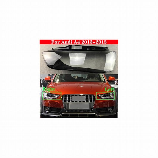 適用: アウディ/AUDI A4 B8.5 2013-2015 フロント ヘッドライト カバー オート ヘッドランプ ランプシェード ランプカバー ヘッド ランプ ライト カバー ガラス レンズ シェル 左右 AL-MM-4246 AL Car light｜オートパーツエージェンシー