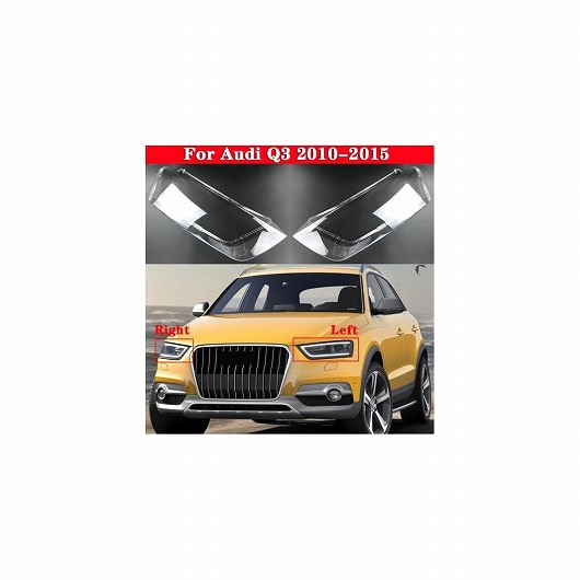 適用: アウディ/AUDI Q3 2010-2015 フロント ヘッドライト カバー オート ヘッドランプ ランプシェード ランプカバー ヘッド ランプ ライト カバー ガラス レンズ シェル キャップ 左右 AL-MM-4252 AL Car light