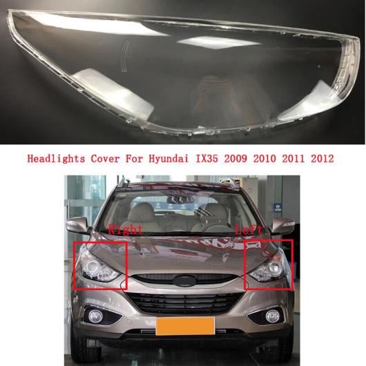 フロント ヘッドライト カバー 適用: ヒュンダイ/現代/HYUNDAI IX35 2009 2010 2011 2012 フロント ヘッドランプ クリア ランプシェード ランプ シェル 左右 AL-MM-4352 AL Car light