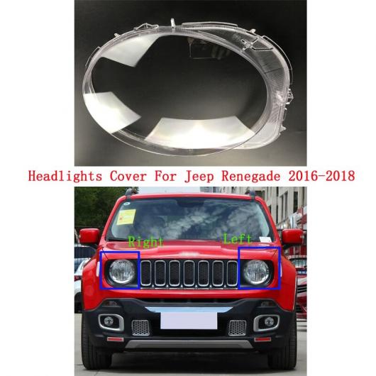 フロント ヘッドライト カバー 適用: ジープ/JEEP レネゲード 2016-2018 ブライト ヘッド ライト シェード シェル キャップ フロント ヘッドランプ ランプ カバー ランプシェード 左右 AL-MM-4354 AL Car light|オートパーツエージェンシー