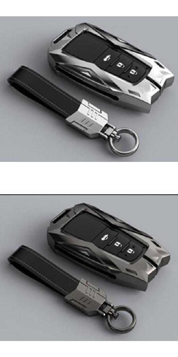 キー シェル スマート リモート キーケース カバー フォブ ホルダー 適用: トヨタ CHR ランドクルーザー 200 RAV4 2018 2019 2020 タイプ2 シルバー・タイプ2 ブラック AL-MM-4539 AL Interior parts for cars｜オートパーツエージェンシー