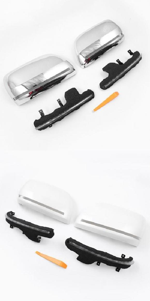フロー LED サイド リア-ビュー ミラー カバー 適用: トヨタ ランドクルーザー 200 LC200 2012 2014 2016 2017 2018 2019 アクセサリー クローム・パールホワイト AL-MM-4792 AL Exterior parts for cars 34,808円