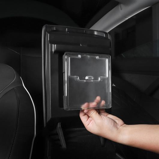 ストレージ ボックス セントラル アームレスト ストレージ ケース 適用: テスラ/TESLA モデル 3 2017 2018 2019 クリア AL-MM-4962 AL Interior parts for cars